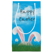 paashaas in gras klein cadeauzakje (Voorkant)