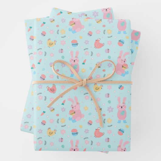 Paashaas in het Boerderij Inpakpapier Vel (In situ)