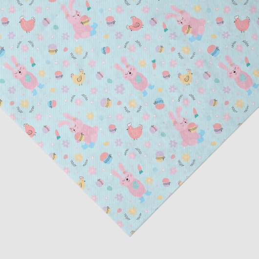 Paashaas in het Boerderij Tissuepapier (Detail)