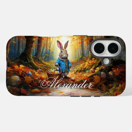 Paashaas in het bos Case-Mate iPhone case (Achterkant (horizontaal))
