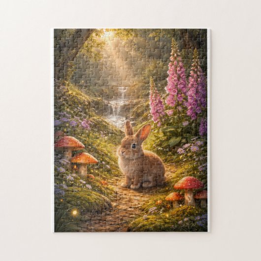 Paashaas in het bos legpuzzel (Verticaal)