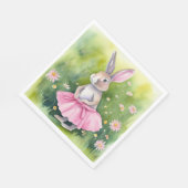 Paashaas in roze tutu servet (Hoek)