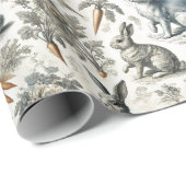 Paashaas Inpakpapier – Zacht Grijs & Wit (Rol Hoek)