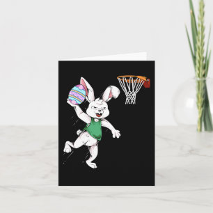 Paashaas Kinder Jongens Mannen Konijn Dunking Bask Kaart