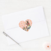 Paashaas Kip Bunny Eieren Hart Sticker (Envelop)
