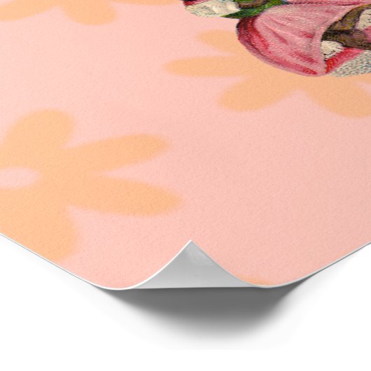 Paashaas Kip Bunny Eieren Poster (Hoek)