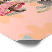 Paashaas Kip Bunny Eieren Poster (Hoek)