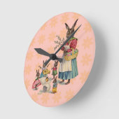 Paashaas Kip Bunny Eieren Ronde Klok (Hoek)