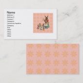 Paashaas Kip Bunny Eieren Visitekaartje (Voorkant / Achterkant)