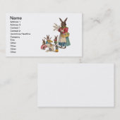 Paashaas Kip Bunny Eieren Visitekaartje (Voorkant / Achterkant)