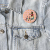Paashaas Kip Konijn Eieren Ronde Button 5,7 Cm (In situ)