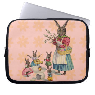Paashaas Kippen Konijnen Eieren Laptop Sleeve