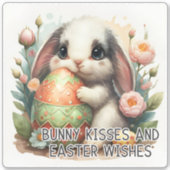 Paashaas Kisses - Vinyl Sticker (Voorkant)