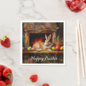 Paashaas Kleurrijke paaseieren Happy Easter Servet (Insitu)