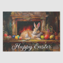 Paashaas Kleurrijke paaseieren Happy Easter