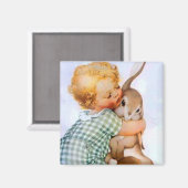 Paashaas knuffel magneet (Voorkant / Achterkant)