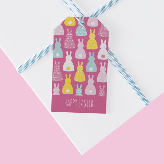 Paashaas Konijn Cadeaulabel