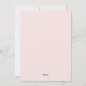 Paashaas Konijn Coquette Strik Roze Eieren Feestdagenkaart (Achterkant)