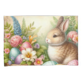 Paashaas konijn decoratieve pastel Set van 2 Kussensloop (Voorkant-Rechts)