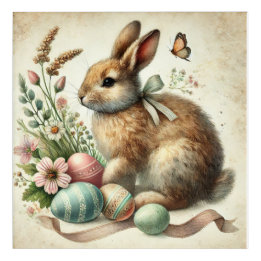  Paashaas Konijn Ei Waterverf Acryl Muurkunst