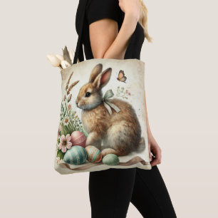 Paashaas Konijn Ei Waterverf Tote Bag