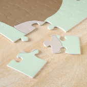 Paashaas Konijn en narcis bloem Legpuzzel (Zijkant)