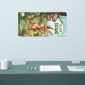 Paashaas konijn - Paasei-eierjacht Spandoek (Beurs)