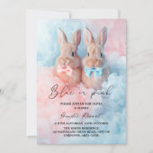 Paashaas konijn rook Geslacht onthullen Kaart (Voorkant)