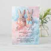 Paashaas konijn rook Geslacht onthullen Kaart (Staand voorkant)