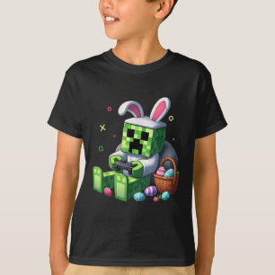 Paashaas Konijn Video Game Pixel voor jongens Kind T-shirt