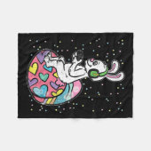 Paashaas Konijn Videogame Speler Met Controle Fleece Deken (Voorkant (Horizontaal))