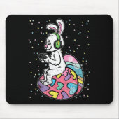 Paashaas Konijn Videogame Speler Met Controle Muismat (Voorkant)