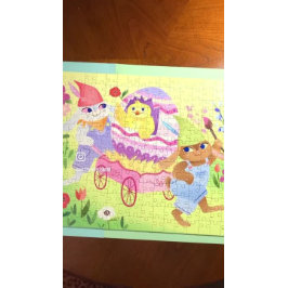 Paashaas konijnen en paaseieren kuiken legpuzzel