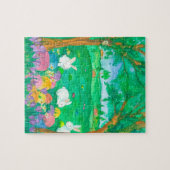 Paashaas konijnen Waterverf schilderij Legpuzzel (Horizontaal)