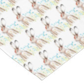 Paashaas konijntje konijntjes Waterverf bloemig Tafelkleed (Gekanteld)