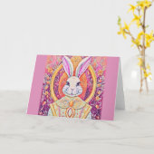 paashaas koningin kaart (Gele Bloem)