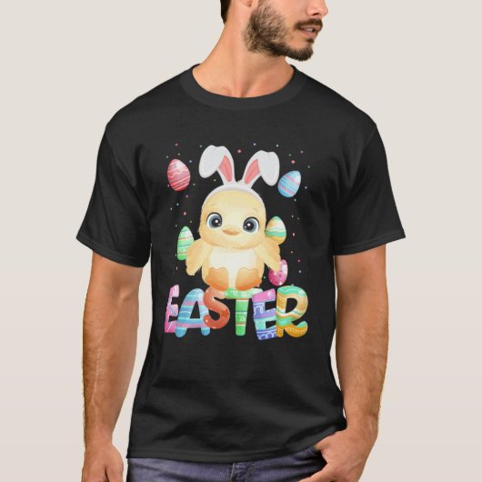 Paashaas Kuiken   Paaskip T-shirt (Voorkant)