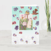 Paashaas Kuikens Pasen Joy GROETJES Feestdagen Kaart (Voorkant)