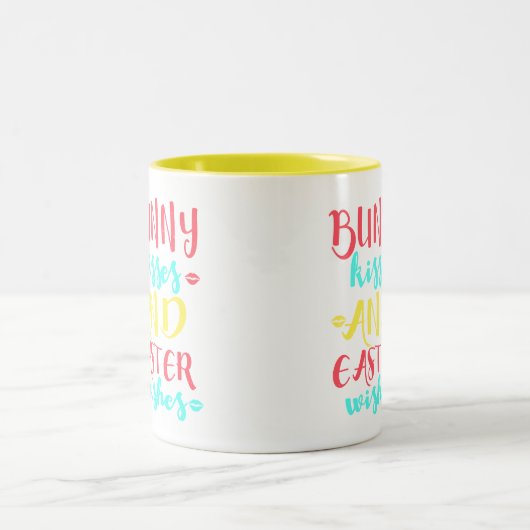 Paashaas Kusjes Keramische Mok | Schattige cadeau  (Center)