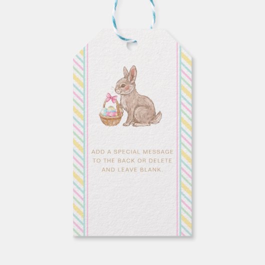 Paashaas Label Cadeaulabel (Achterkant)