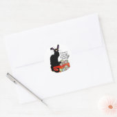 Paashaas Le Chat Noir Ronde Sticker (Envelop)