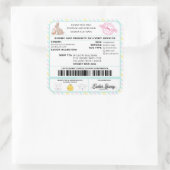 Paashaas Mail Verzendlabel Sticker (Tas)