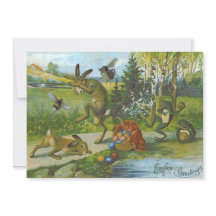 Paashaas mand gekleurde ei kikker