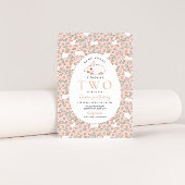 Paashaas Meisjes 2e verjaardag Uitnodiging