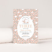 Paashaas Meisjes 3e verjaardag uitnodiging