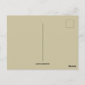  paashaas met blauwe bloemen briefkaart (Achterkant)