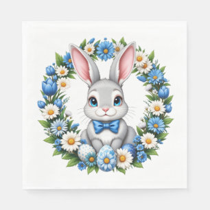 Paashaas Met Bloemen Servet