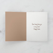 Paashaas met chocolade hart feestdagen kaart (Binnen)