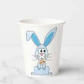 Paashaas met een strik Stropdas Papieren Bekers (Voorkant)