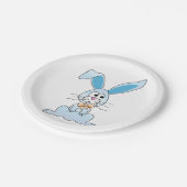 Paashaas met een strik Stropdas Papieren Bordje (Gekanteld)